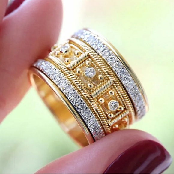 GOLD PLATED RING - Picture 3 of 11